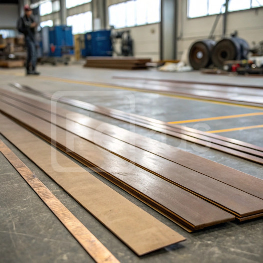 Полоса бронзовая электросварная 0,35х120 мм БрБ2 ГОСТ 1789-2013